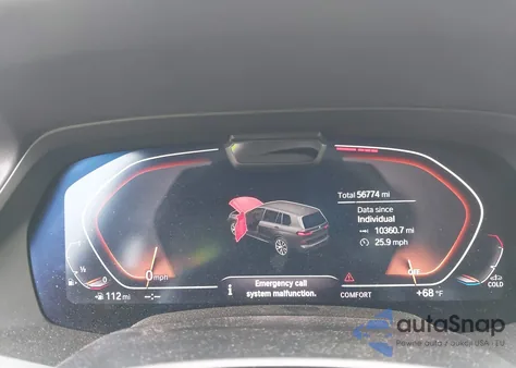 2019 BMW X7 xDrive50I z USA, uszkodzony, nr VIN 5UXCX4C53KLB39677